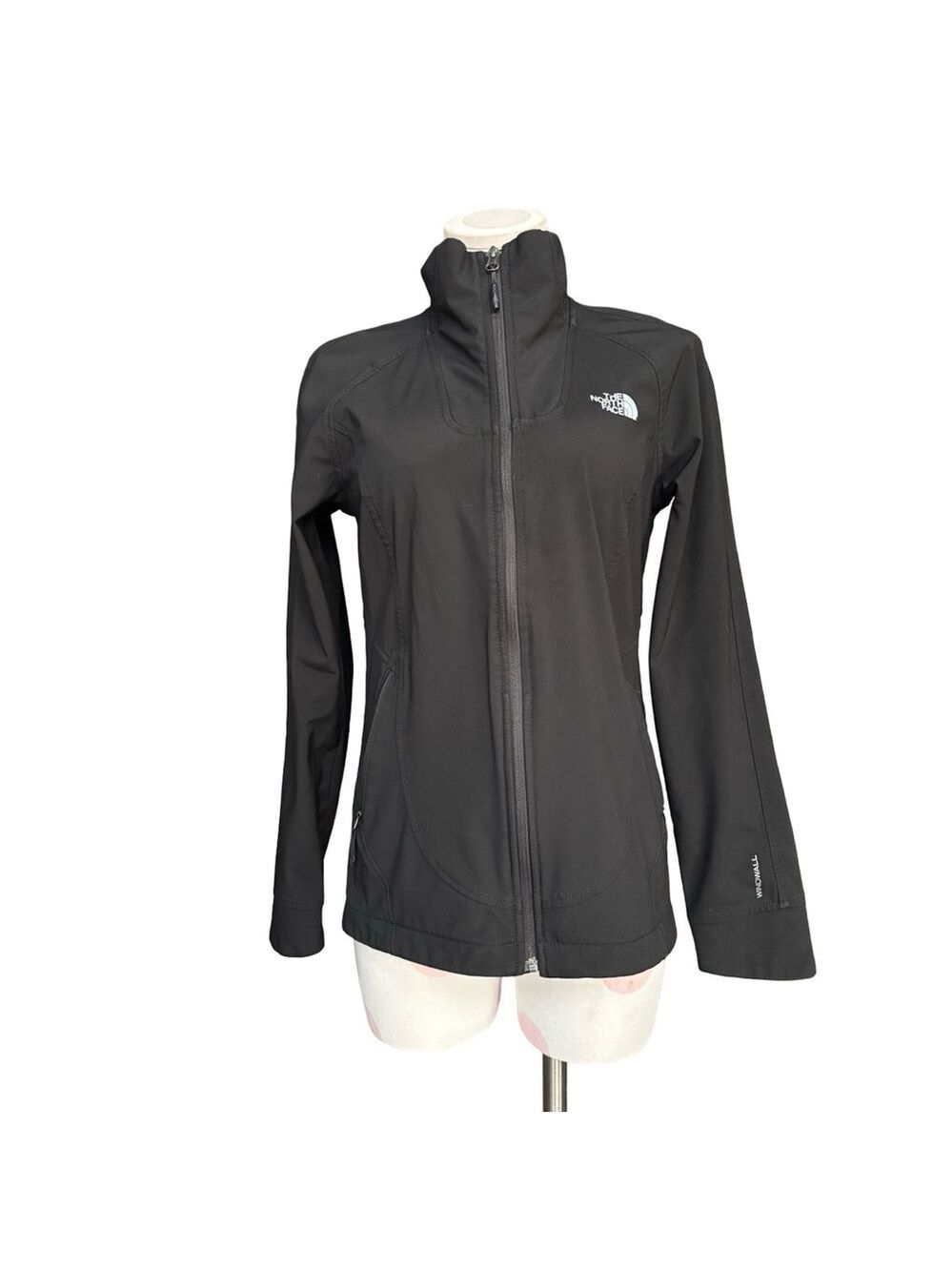 North Face Full Zip Soft Shell Jacket - black - medium